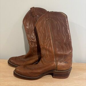 Tony Lama Brown Heeled Boots